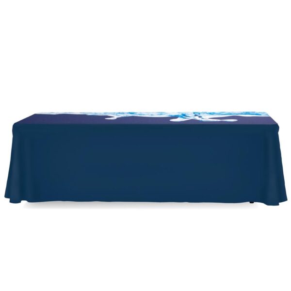 8 ft. Fitted Table Throw Full Color 3-sided  or 4 sided with Custom Print - Image 5