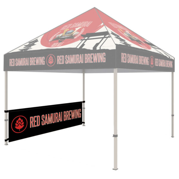10 ft. Steel Canopy Tent, Full Color Print with White Trim - Image 9