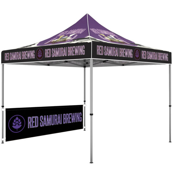 10 ft. Aluminum Canopy Tent, Full Color Print with White Trim - Image 9