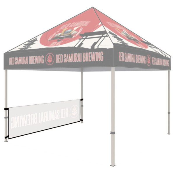 10 ft. Steel Canopy Tent, Full Color Print with White Trim - Image 8