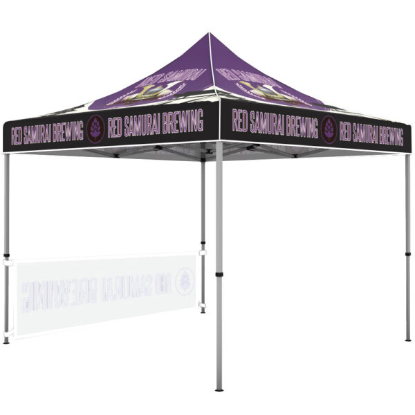 10 ft. Aluminum Canopy Tent, Full Color Print with White Trim - Image 8